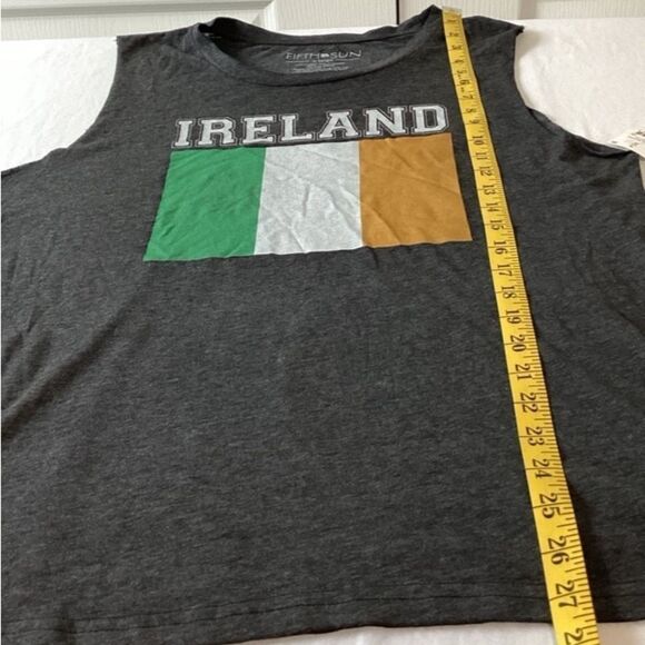 Fifth Sun Tank Top Women’s Size XL Color Heathered Charcoal Ireland NWT - Picture 6 of 7
